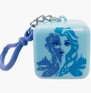 Frozen theme cube keychain with lip balm for kids birthday gift