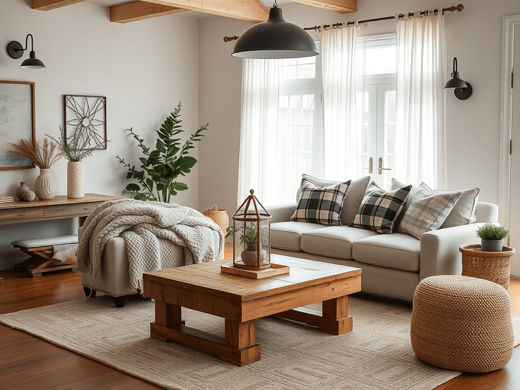 Living Room Decor – Modern Farmhouse
