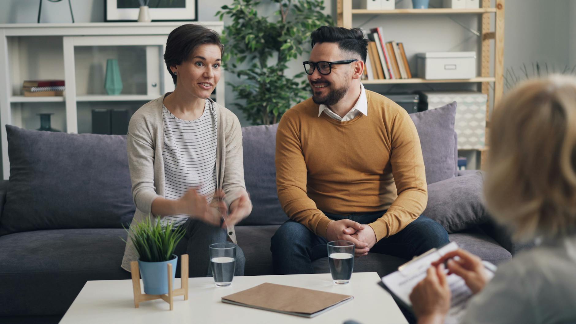 Parents getting counseling to cope with an unsupportive partner, finding help for unequal parenting roles and relationship balance.