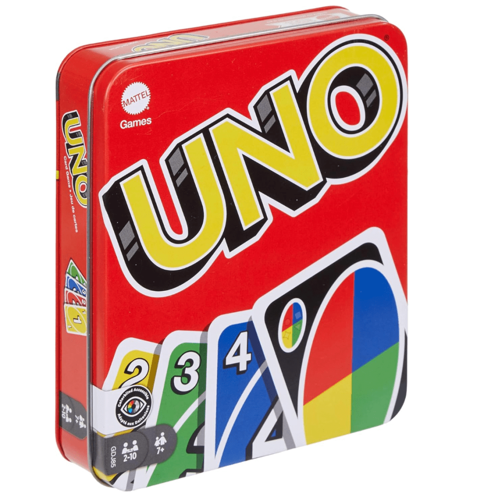 Uno card game for family night , that builds bond between parents and kids.