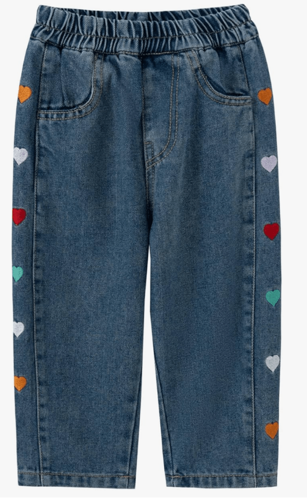 hearts on denim - back to school outfit for elementary school girls