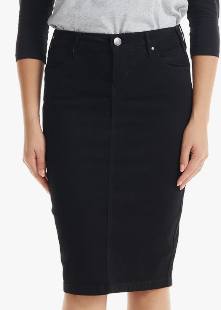 Tummy control pencil skirt for working mom