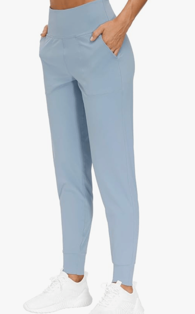 Structured joggers for casual office look