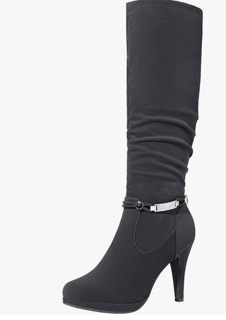 Women's Knee High Platform Heel Boots
