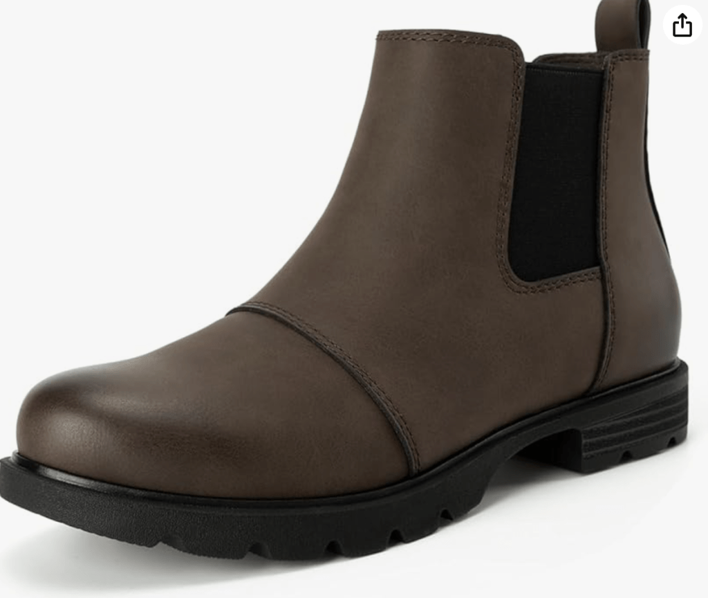  Women's Chelsea Boots Low Heel Slip On Lug Sole Elastic Short Ankle Booties