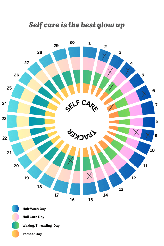 Keep your self-care on track with this 30-day personal grooming tracker! Perfect for busy moms, it helps you remember hair care, nail care, waxing, and pamper days.
