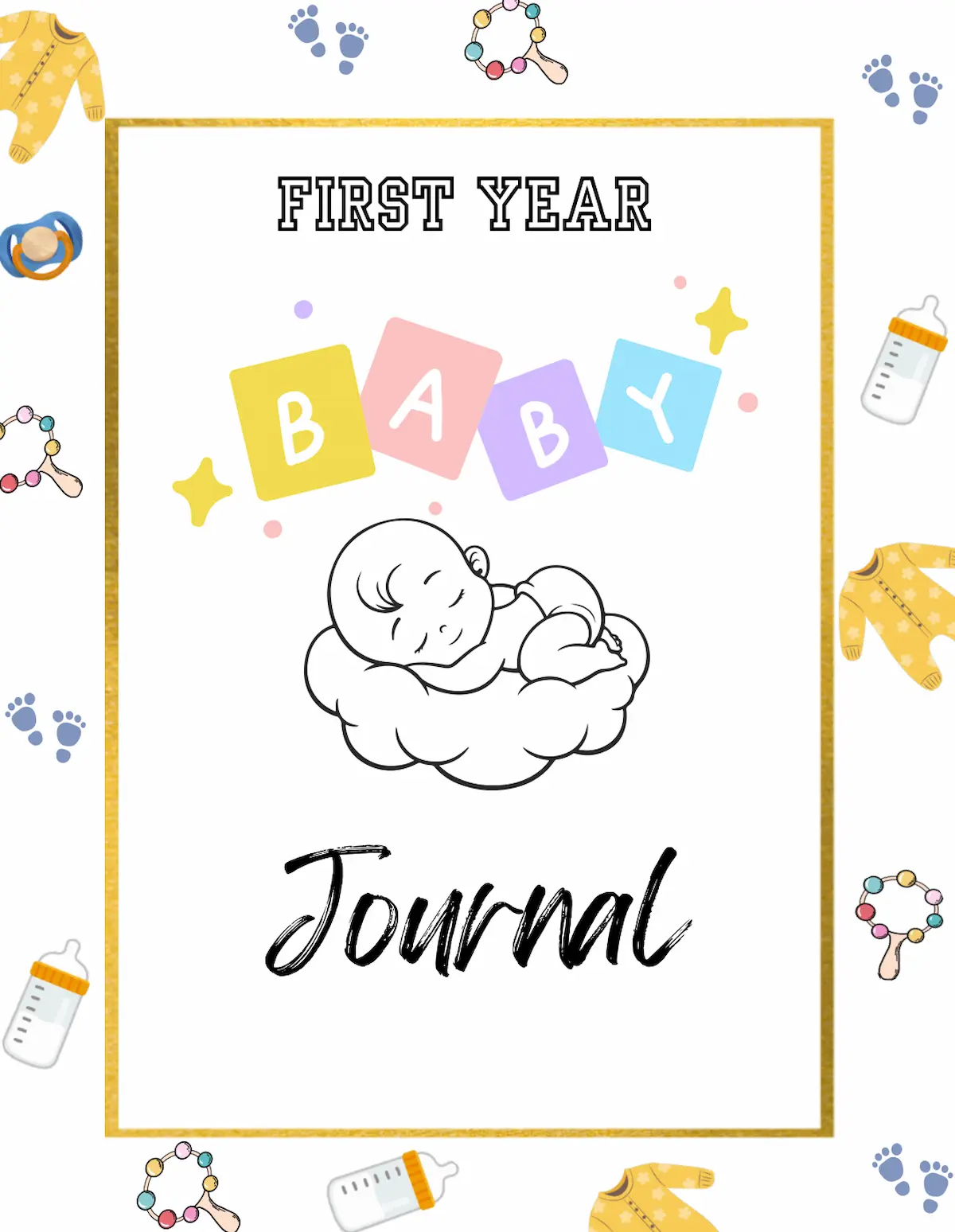 First Year Baby Journal - Free printable PDF