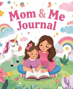Printable mom and me journal for shared reflections, conversations, and emotional connection