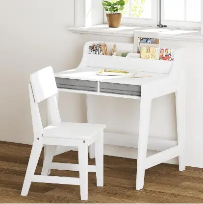 Study Desk for Kids with Storage Bins