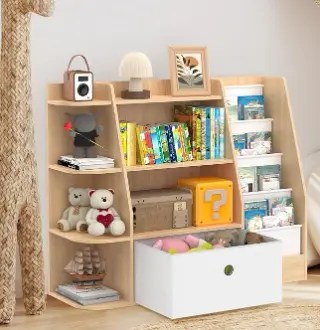 Kids Bookshelf and Toy Storage