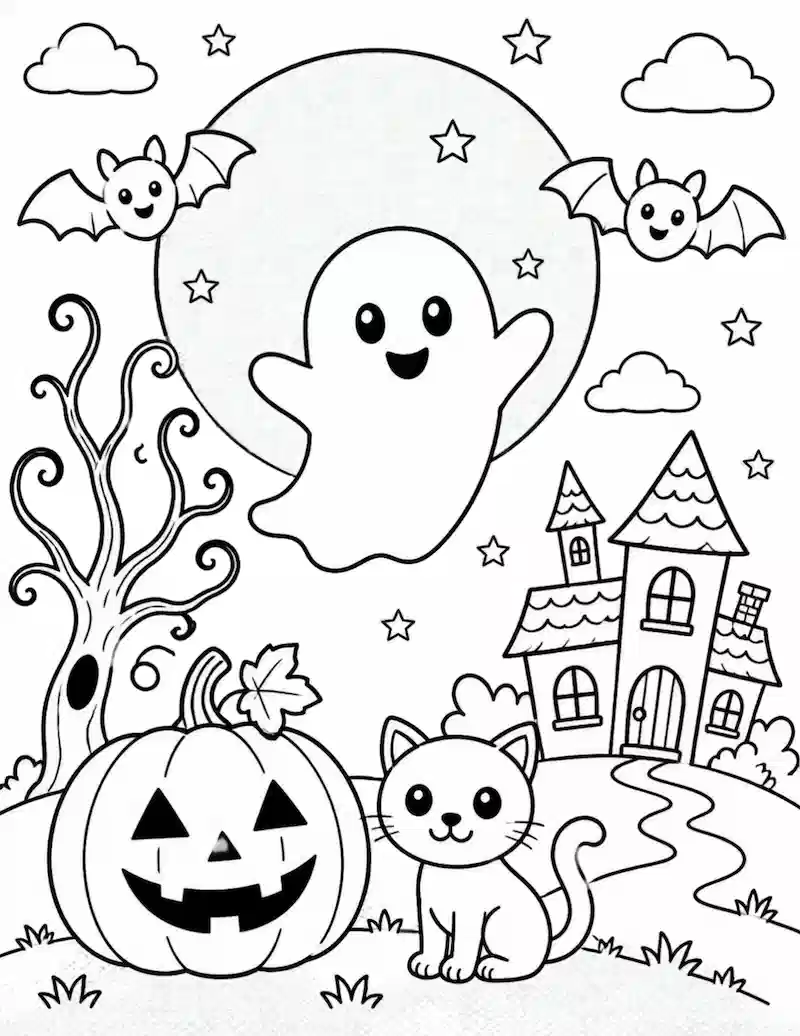 Free Halloween Printables for Kids: Coloring Pages, Puzzles & Fun Activities