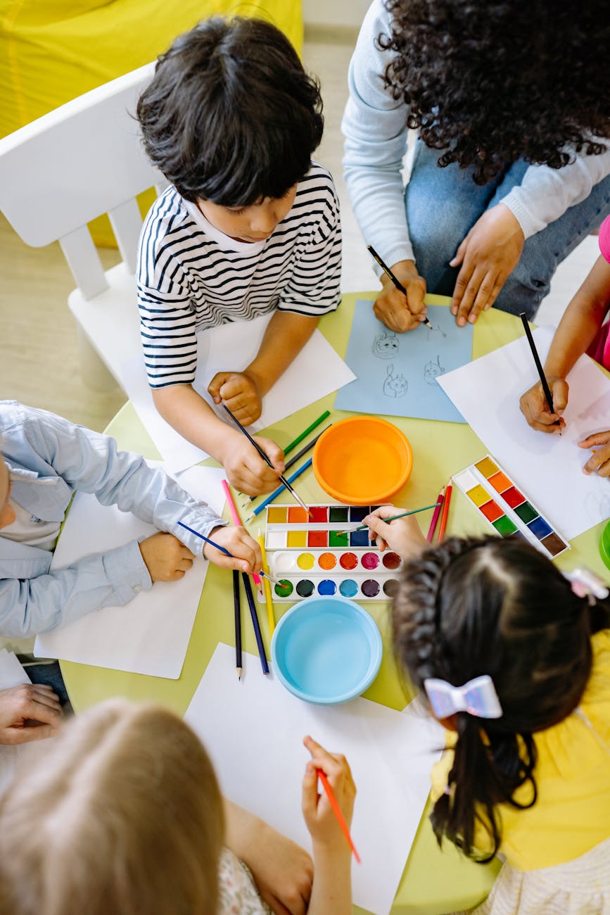 Kids' coloring activity with printable pictures for a fun, creative break